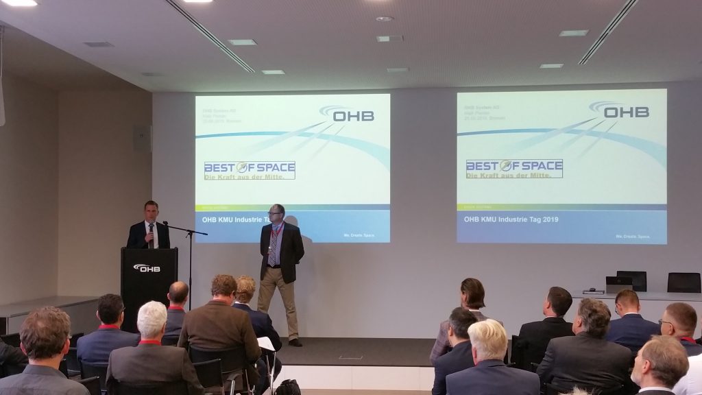 Best of Space initiated an industry day at OHB, Bremen, September 25th, 2019. Thomas Hintze from ASP...